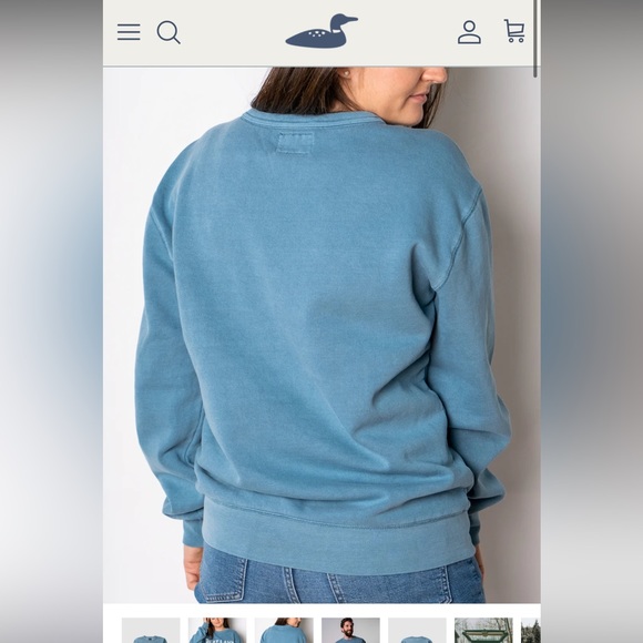 Great Lakes Collection weathered crew sweatshirt - Picture 4 of 8